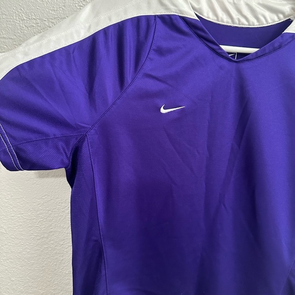 Nike Womens L soccer jersey Dri FIT Purple - Picture 2 of 6